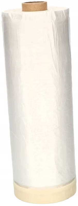 Afdækningsfolie med Malerberbånd 140 cm x 33 m Transparent