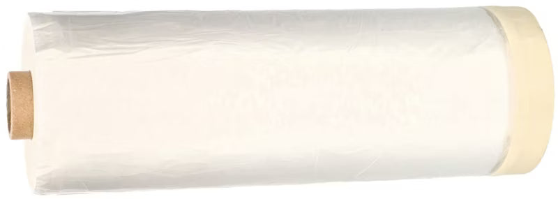 Afdækningsfolie med Malertape 195 cm x 33 m 2 Stk. Transparent