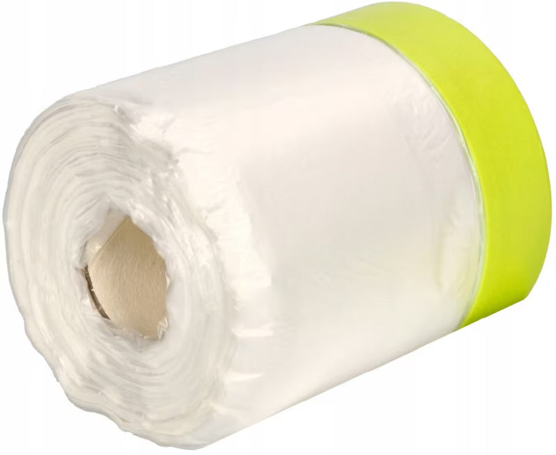 Afdækningsfolie med Malerberbånd 85 cm x 33 m Transparent