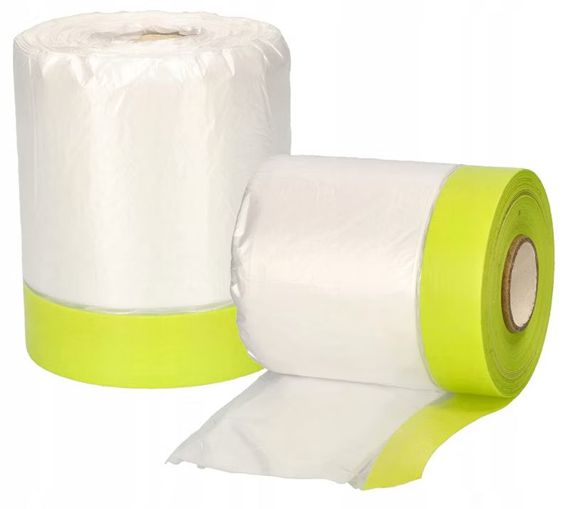 Afdækningsfolie med Tape 55 cm x 33 m 2 Stk.