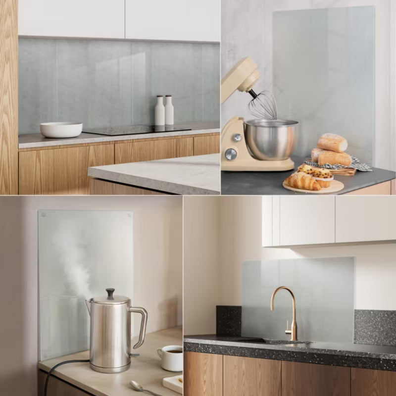 Afdrækningsplade Induktion 52x40 cm Frostet Glas
