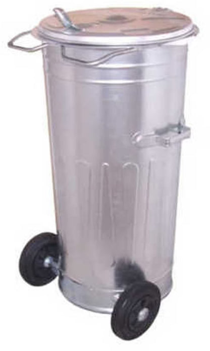 Affaldscontainer 110 Liter Metal Sølv