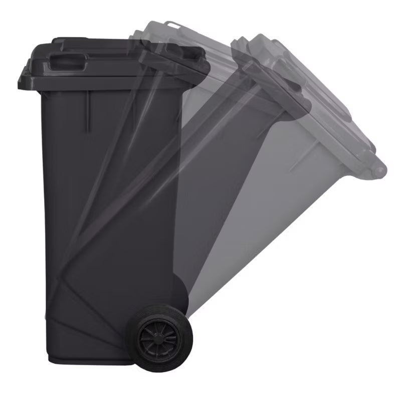 Affaldscontainer 120 Liter Sort