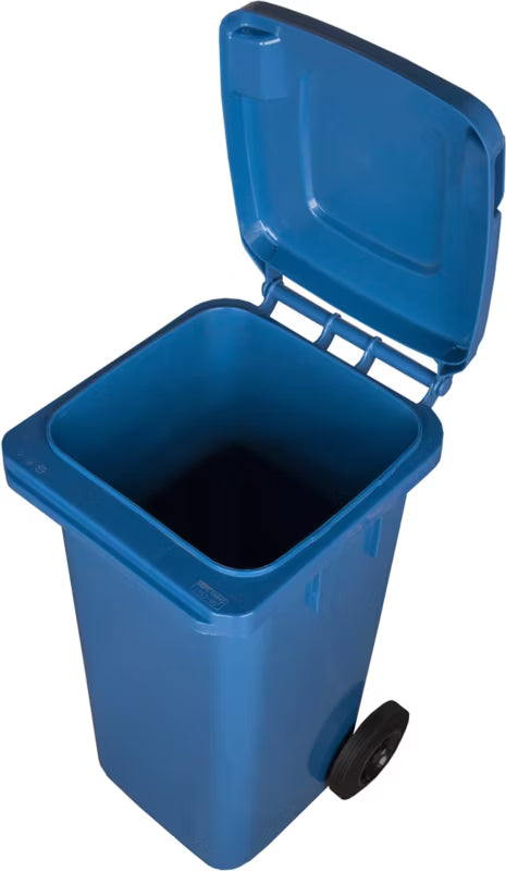 Affaldscontainer 120 Liter Blå med Hjul