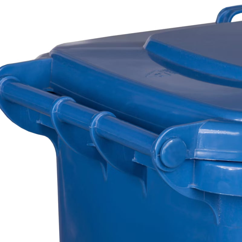 Affaldscontainer 120 Liter Blå med Hjul