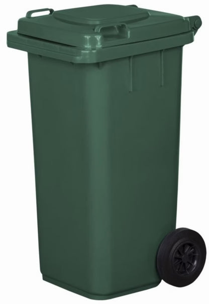 Affaldscontainer 120 Liter Grøn med Hjul