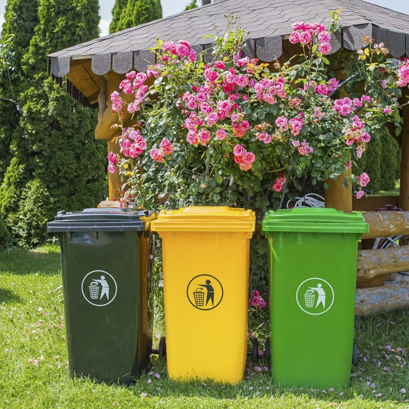 Affaldscontainer 120 Liter Grøn