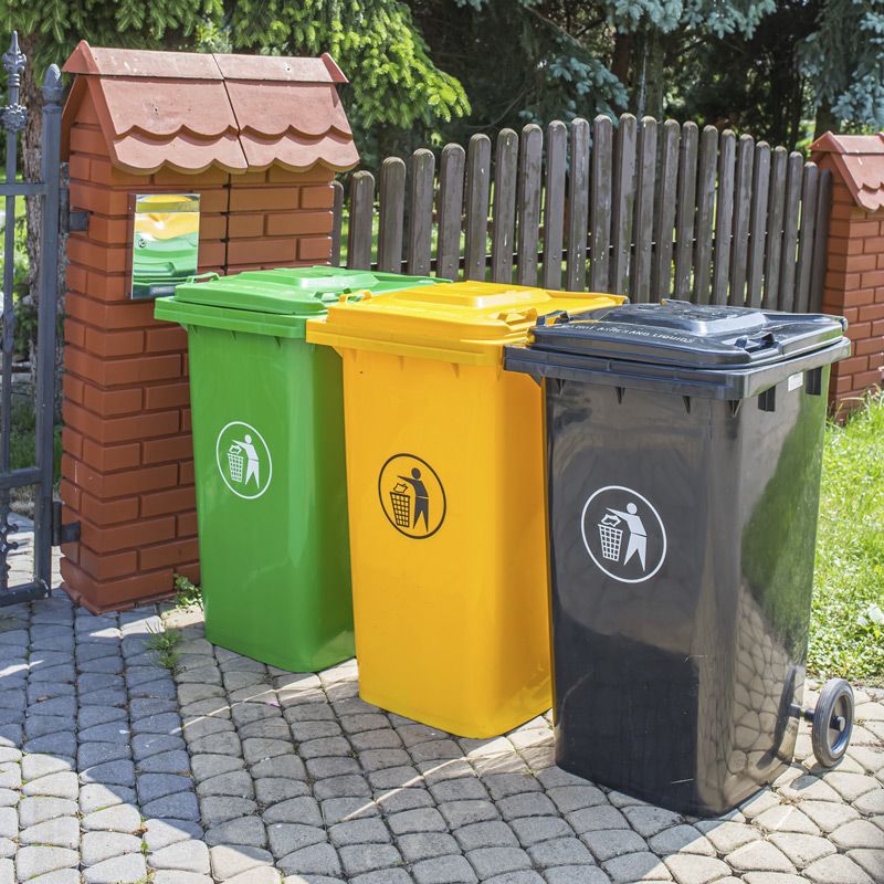Affaldscontainer 120 Liter Sort