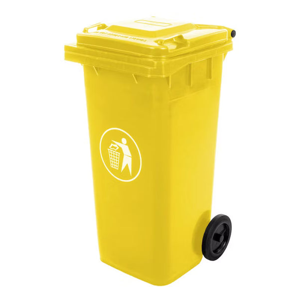 Affaldscontainer 120 Liter Gul