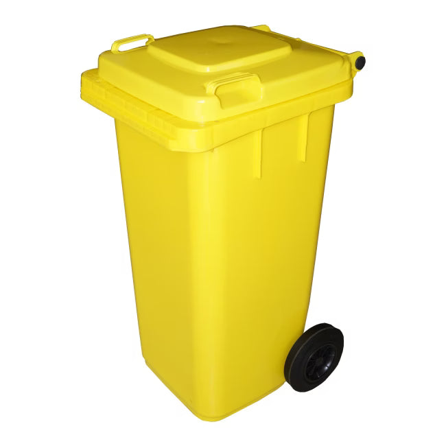 Affaldscontainer 240 Liter Gul med Hjul