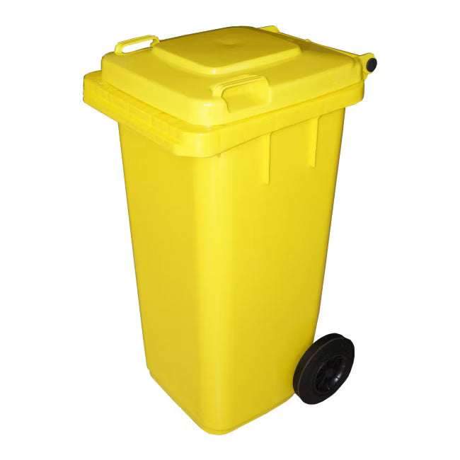 Affaldscontainer 240 Liter Gul med Hjul