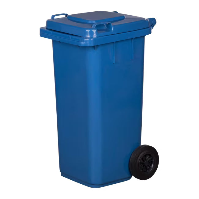 Affaldscontainer 240 Liter Blå med Hjul