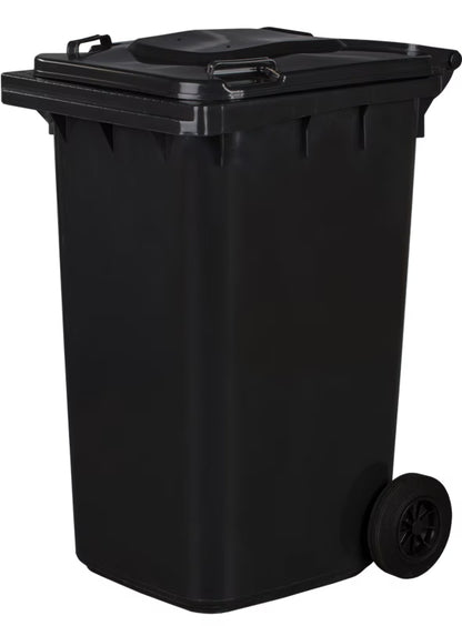 Affaldscontainer 240 Liter Sort med Hjul