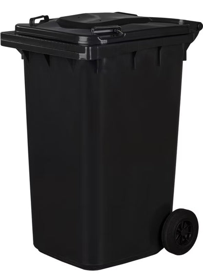 Affaldscontainer 240 Liter Sort med Hjul