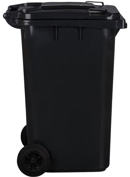 Affaldscontainer 240 Liter Sort med Hjul