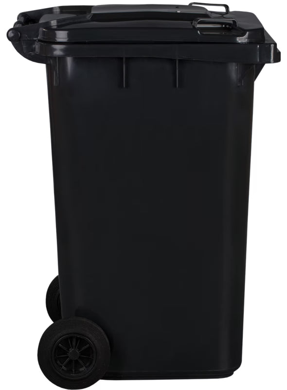 Affaldscontainer 240 Liter Sort med Hjul