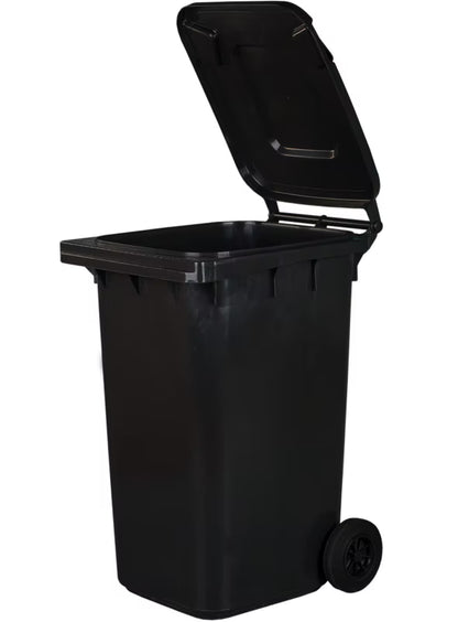 Affaldscontainer 240 Liter Sort med Hjul