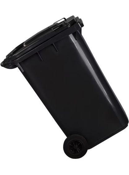 Affaldscontainer 240 Liter Sort med Hjul