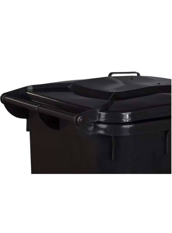 Affaldscontainer 240 Liter Sort med Hjul