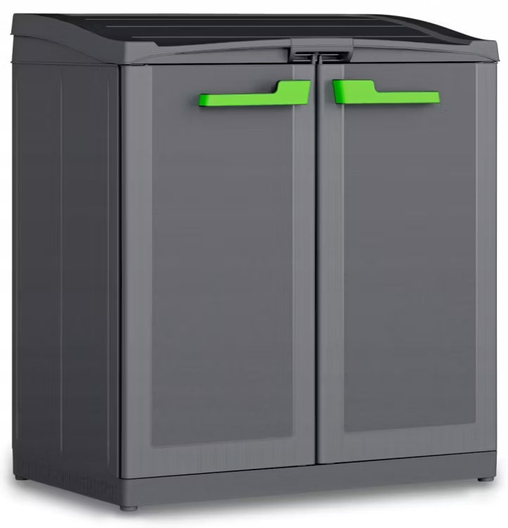 Affaldssorteringsskab Moby 90x55x100 cm Grå