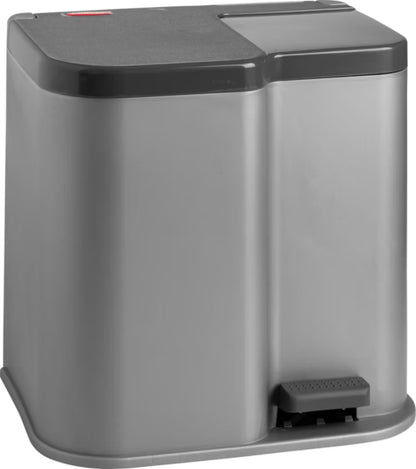 Affaldsspand Duo 21 Liter Sølv
