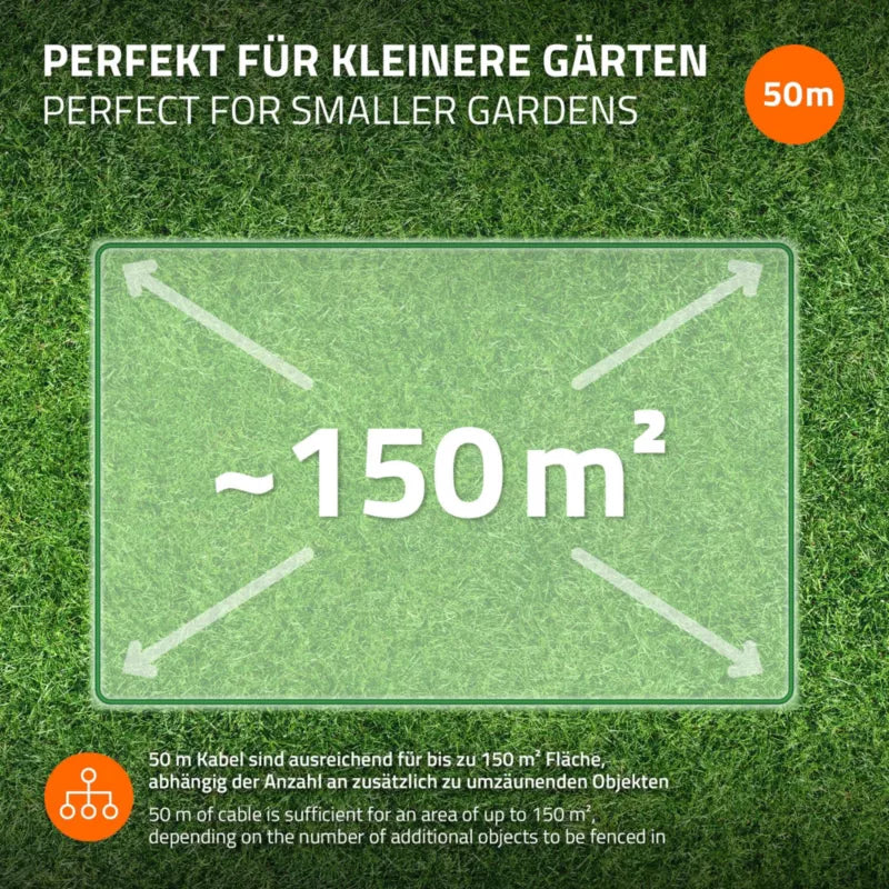 Afgrænsningskabel Robotplæneklipper 50 m 2,7 mm Grøn