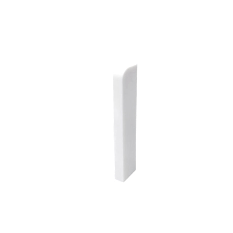 Afslutning til Gulvliste 17,5x82,5 mm Hvid Mat PVC 2 stk.