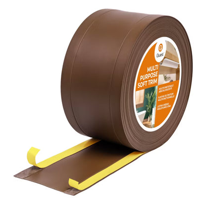 Afslutningsliste Selvklæbende 75 mm x 5 m Brun