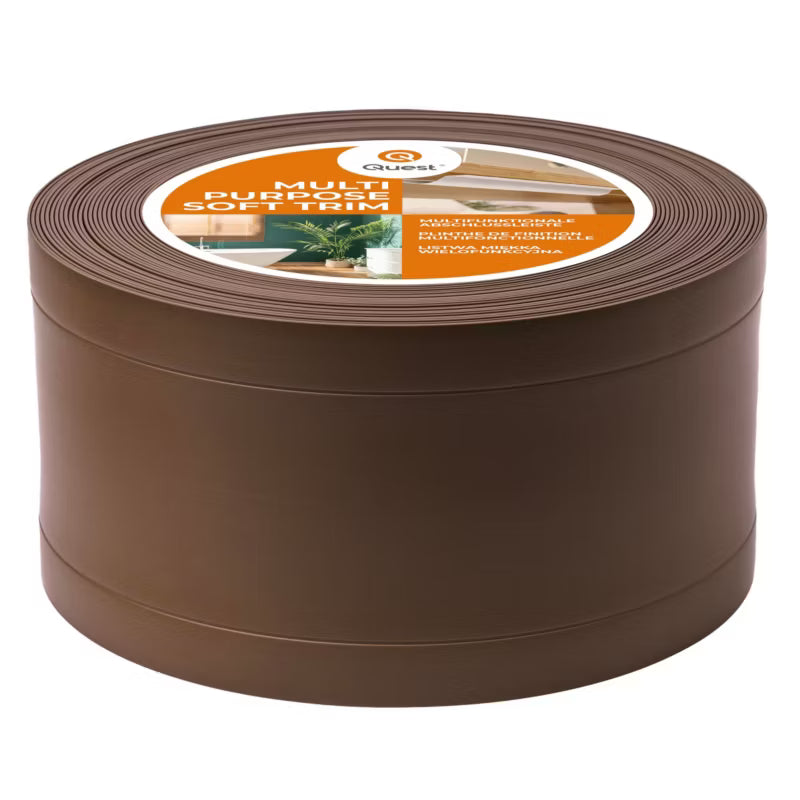Afslutningsliste Selvklæbende 75 mm x 5 m Brun