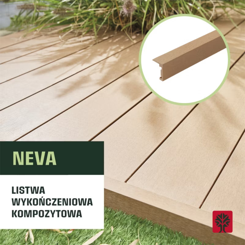 Afslutningsprofil Neva 5,2x4x220 cm Brun