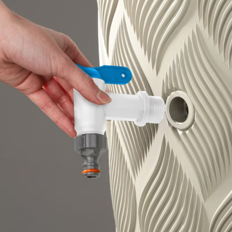 Aftapningshane til Regnvandstank 3/4" Sort