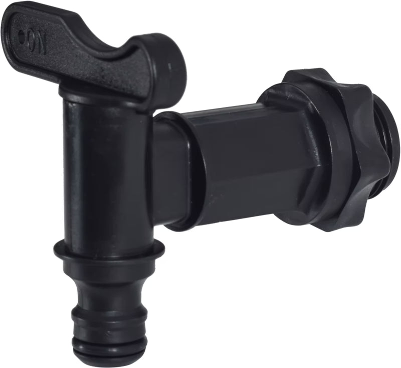 Aftapshane til Regnvandstank 3/4" BSM Sort