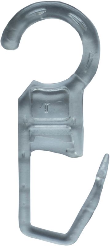 Transparent clips til trægardinstænger, 10 stk.