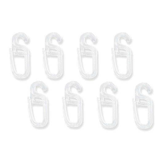 Gennemsigtige clips til gardinringe, 100 stk.