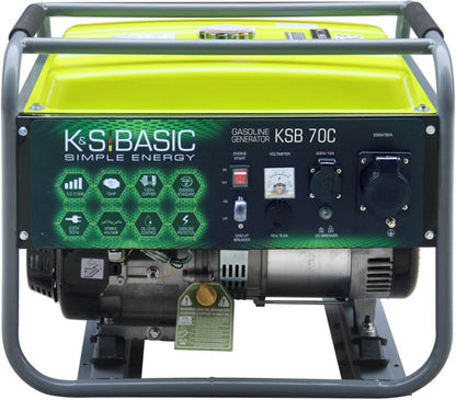 K&S KSB 70C generator med 5500 W effekt og 15 hk benzinmotor