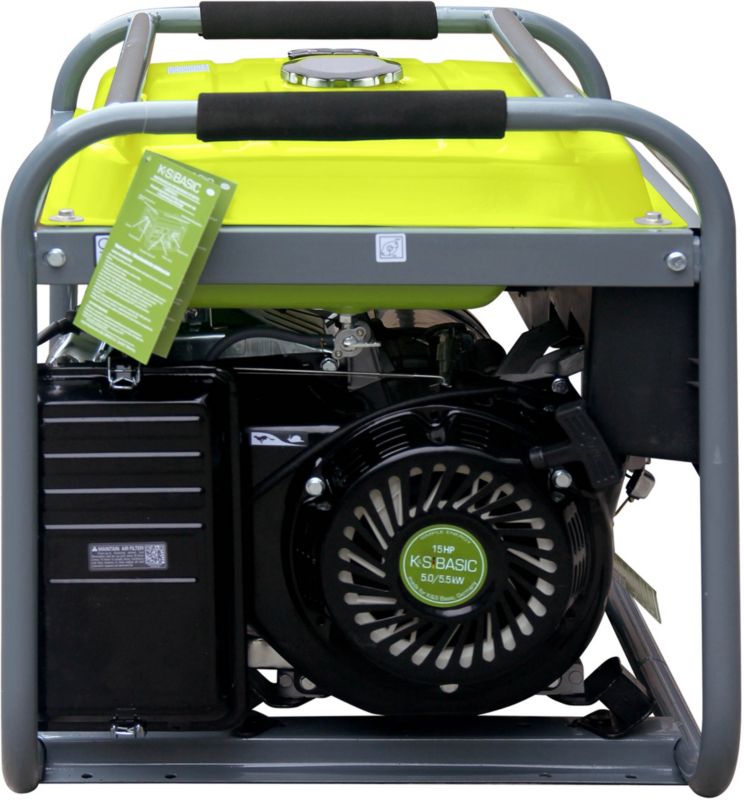 K&S KSB 70C generator med 5500 W effekt og 15 hk benzinmotor
