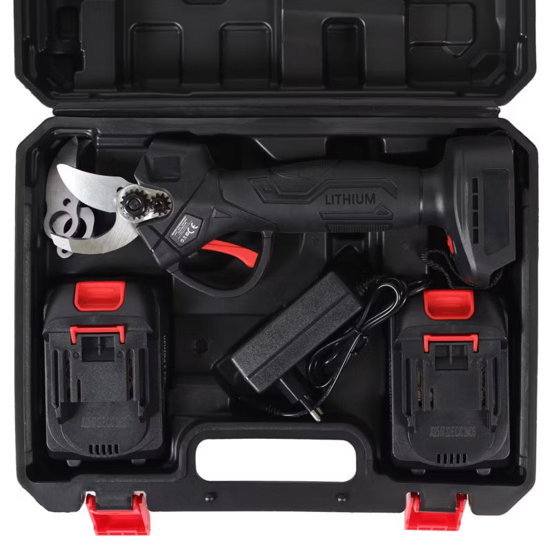 Akku Gavesaks 30 mm Sort med 2 Batterier