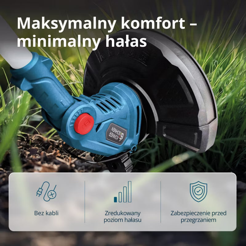 Akku Græstrimmer 20V 250 mm Teleskopisk KS GT-20V