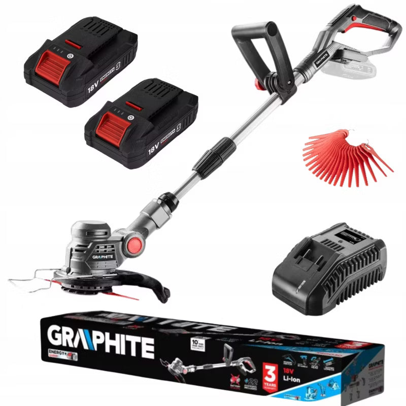 Akku Græstrimmer 25,4 cm med 2x 4 Ah Batterier 58G030