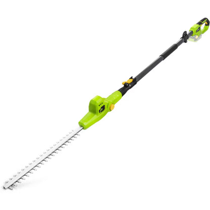 Akku Hækkeklipper Teleskopisk 42 cm 20V Grøn