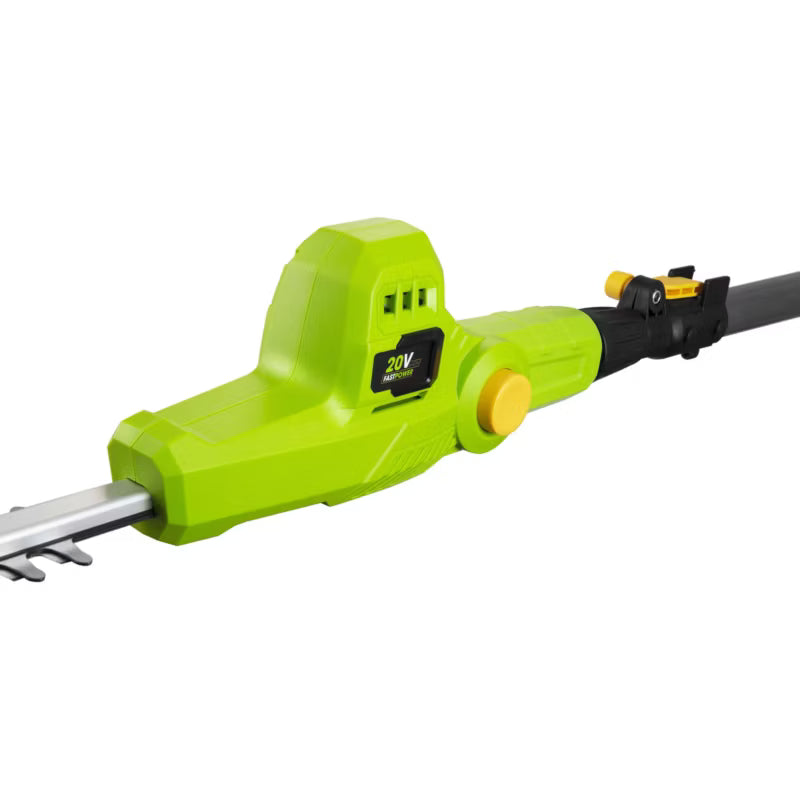 Akku Hækkeklipper Teleskopisk 42 cm 20V Grøn
