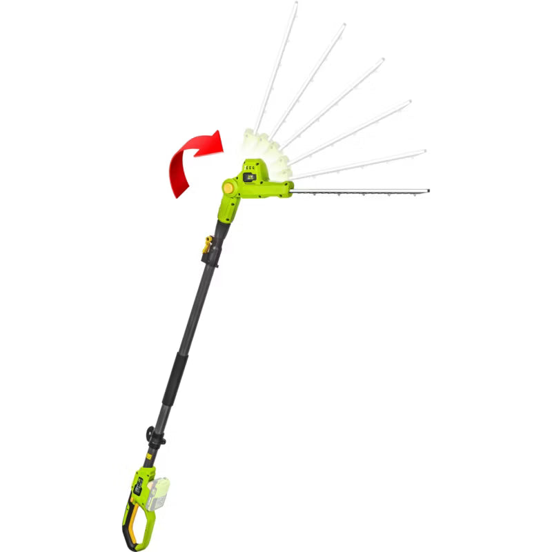 Akku Hækkeklipper Teleskopisk 42 cm 20V Grøn