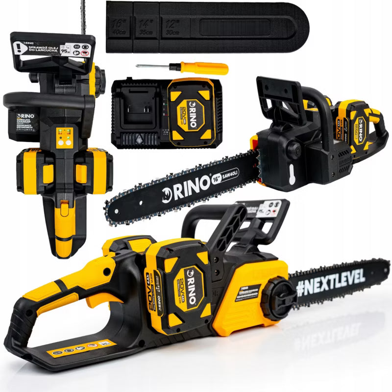 Akku Kædesav 40V 16" med 2x4Ah Batterier RN-29243