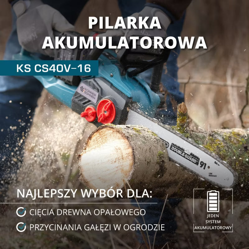 Akku Kædesav 40V 40 cm KS CS40V-16