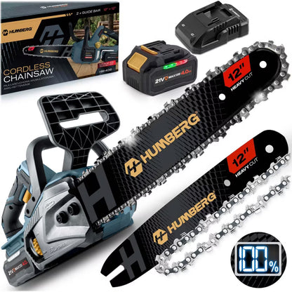 Akku Motorsav HM-436 12" Børsteløs 4Ah