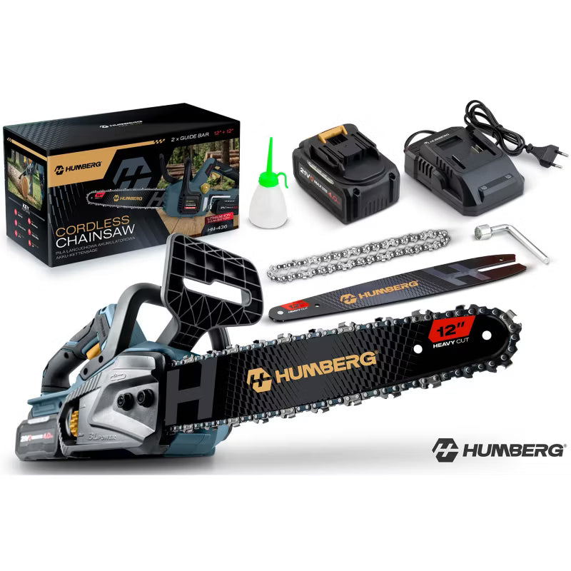 Akku Motorsav HM-436 12" Børsteløs 4Ah