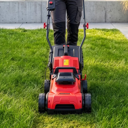 Akku Plæneklipper 33 cm med 2x20V 4Ah Batterier
