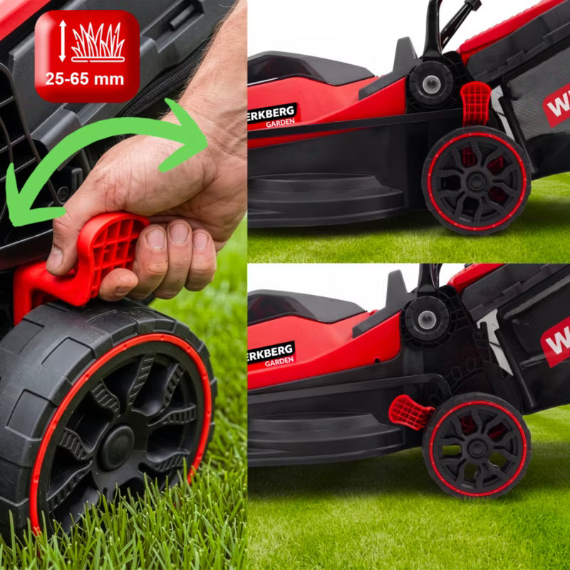 Akku Plæneklipper 33 cm med 2x20V 4Ah Batterier