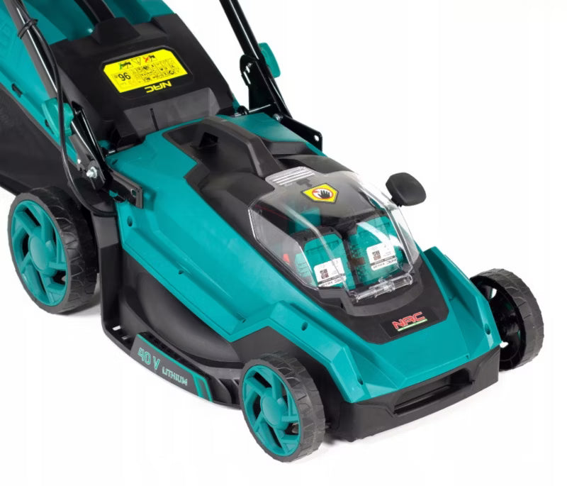Akku Plæneklipper 40 cm 2x20V med 4Ah Batterier