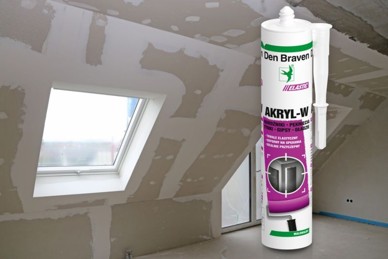 Den Braven Akryl W elastisk akrylkit hvid